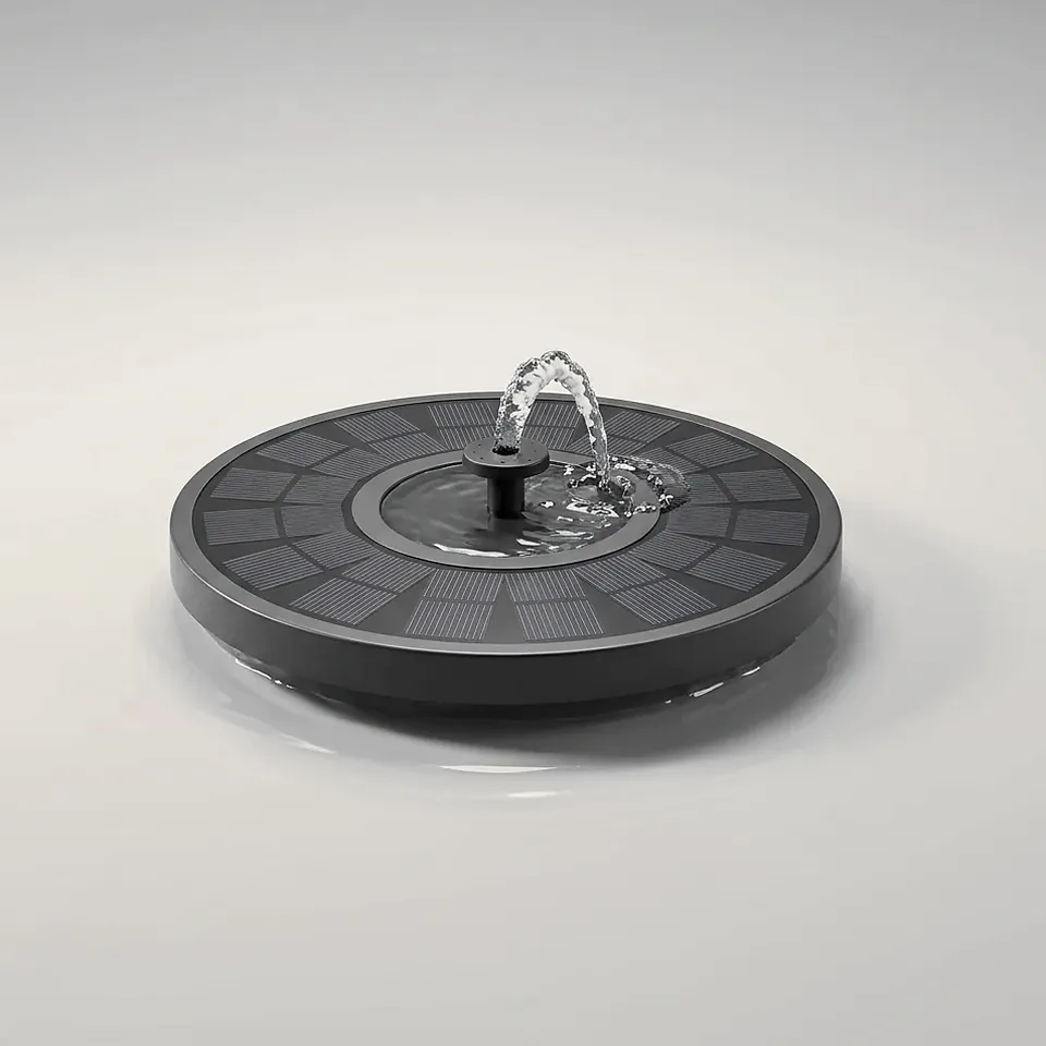 Floating Solar Birdbath Fountain